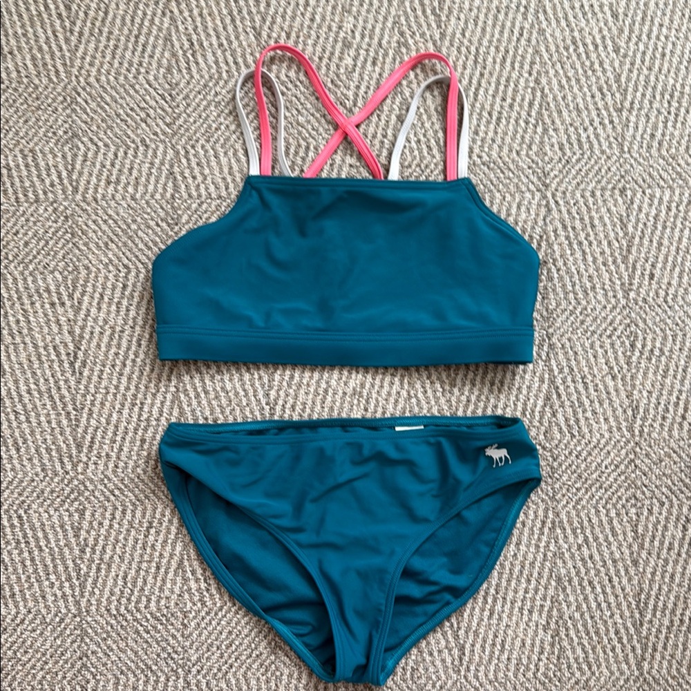 Abercrombie Kids Blue and Pink Bikini Set 9/10